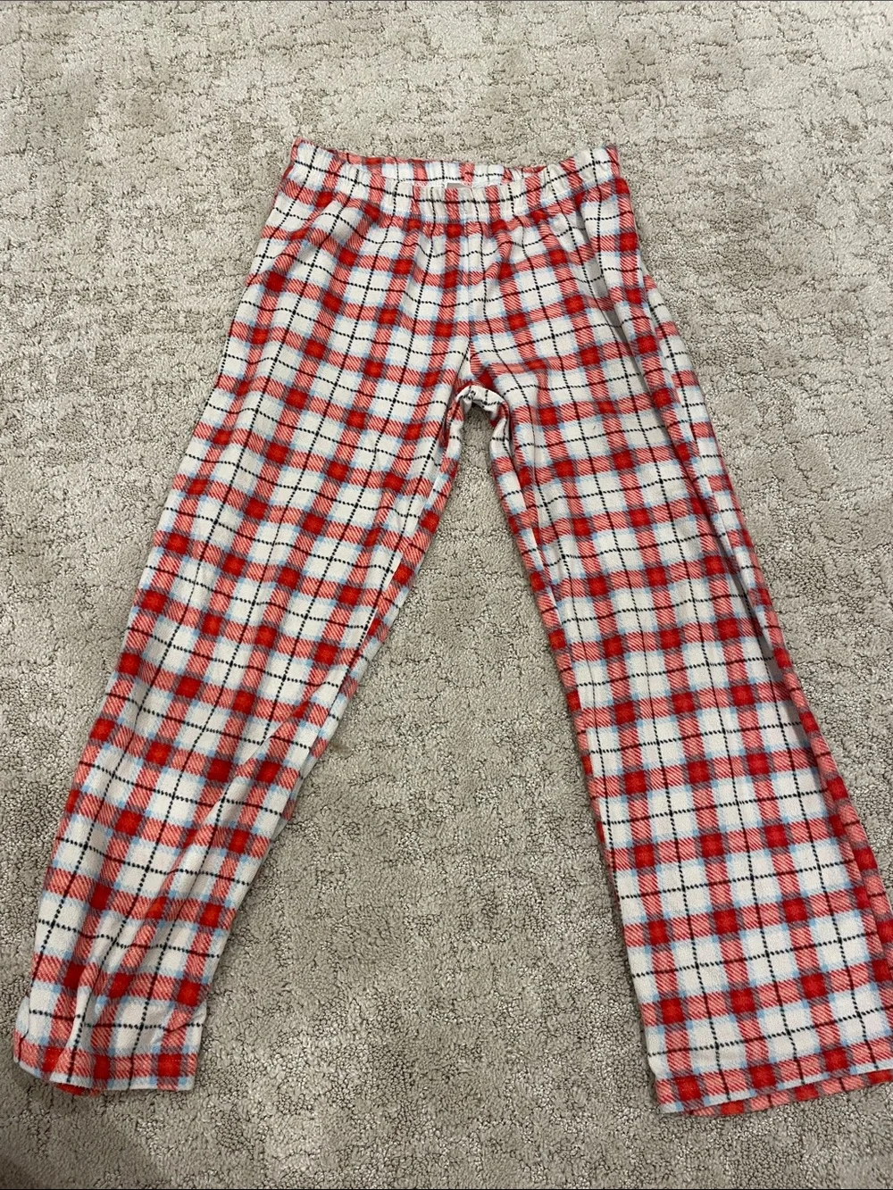 Wondershop Red andWhite Plaid Fleece Pajama Pants